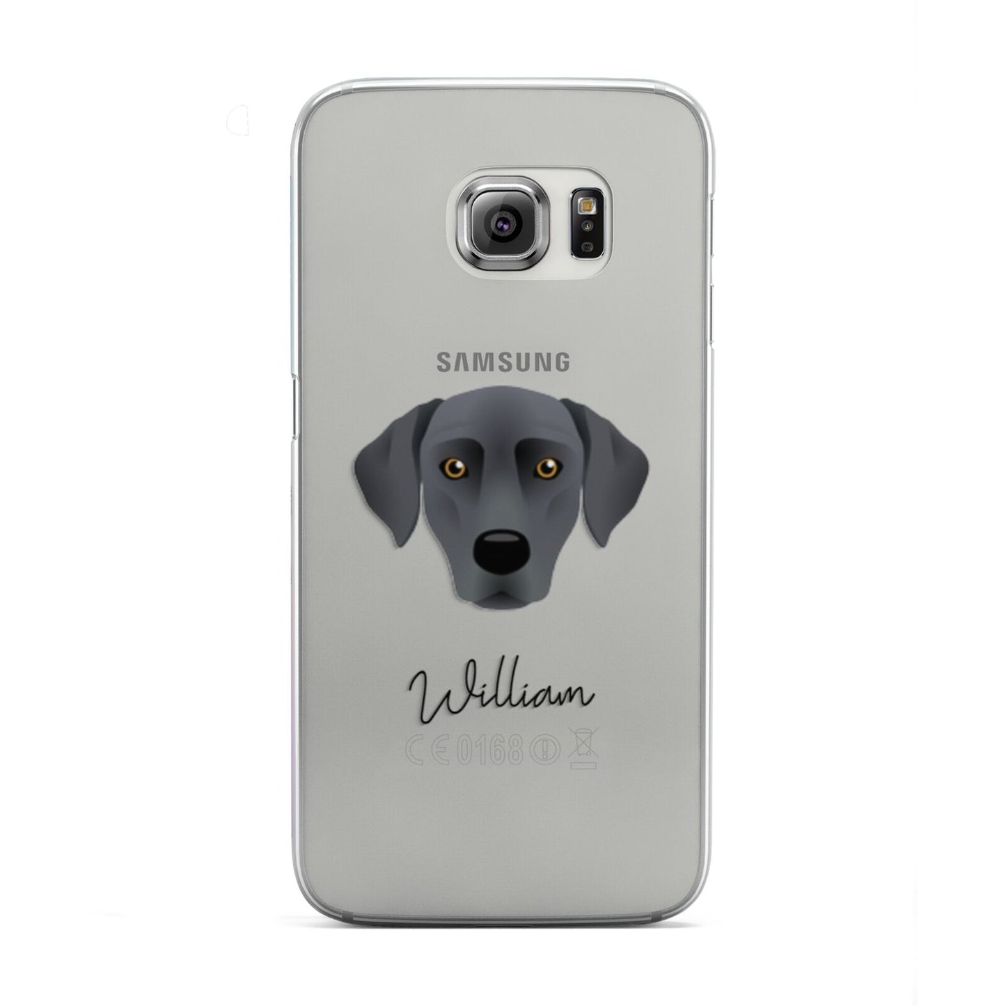 Blue Lacy Personalised Samsung Galaxy S6 Edge Case