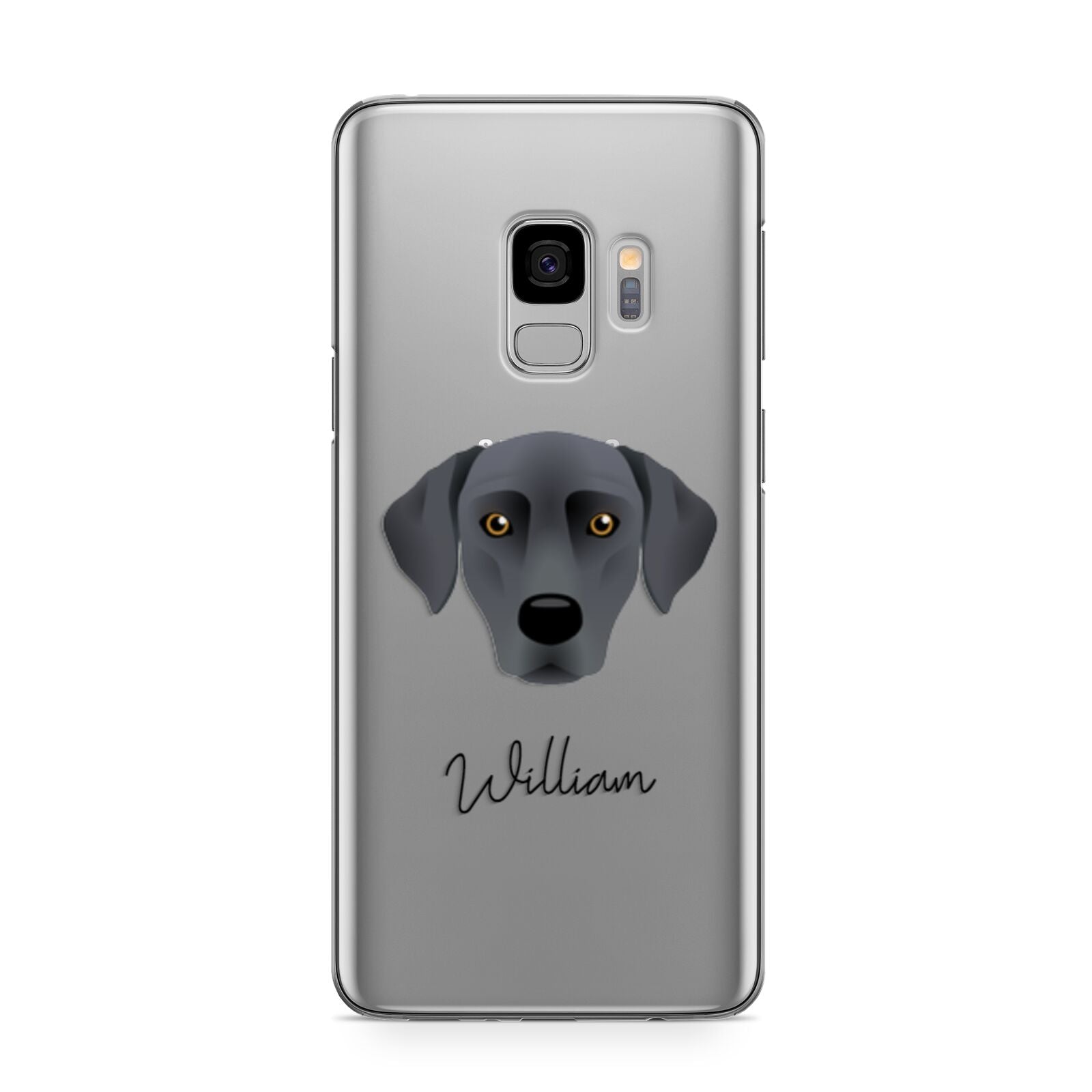 Blue Lacy Personalised Samsung Galaxy S9 Case
