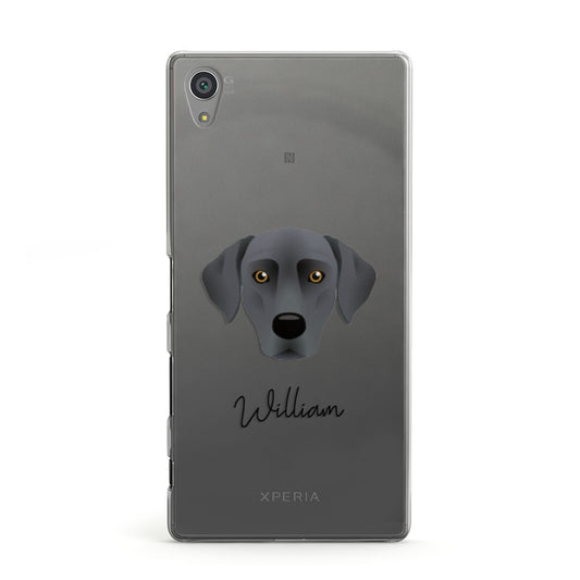 Blue Lacy Personalised Sony Xperia Case