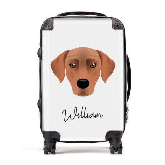 Blue Lacy Personalised Suitcase