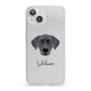 Blue Lacy Personalised iPhone 13 Clear Bumper Case
