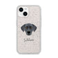 Blue Lacy Personalised iPhone 14 Glitter Tough Case Starlight