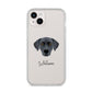 Blue Lacy Personalised iPhone 14 Plus Clear Tough Case Starlight