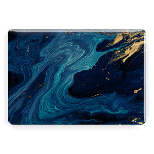 MacBook-Hülle aus blauem Lagunenmarmor