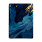 Blue Lagoon Marble Apple iPad Grey Case