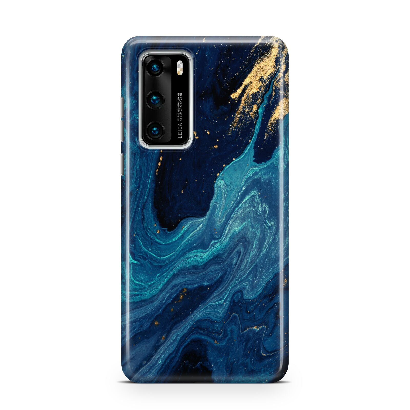 Blue Lagoon Marble Huawei P40 Phone Case