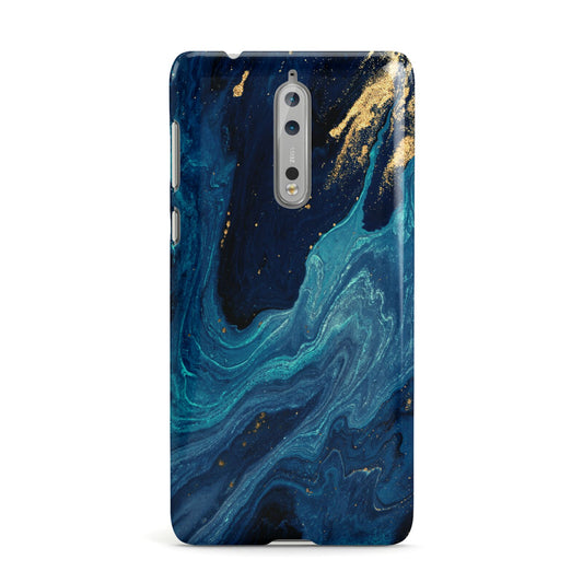 Blue Lagoon Marble Nokia Case
