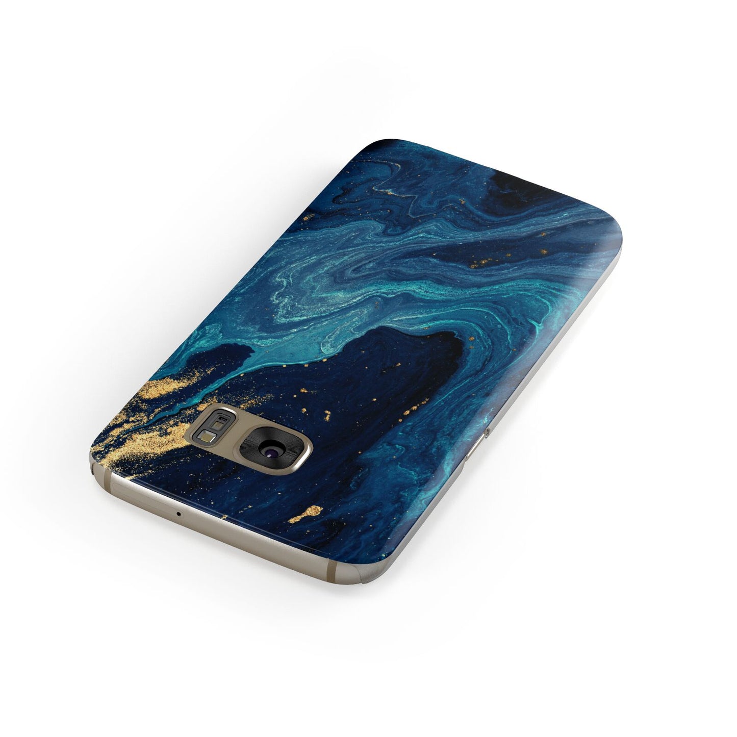 Blue Lagoon Marble Samsung Galaxy Case Front Close Up
