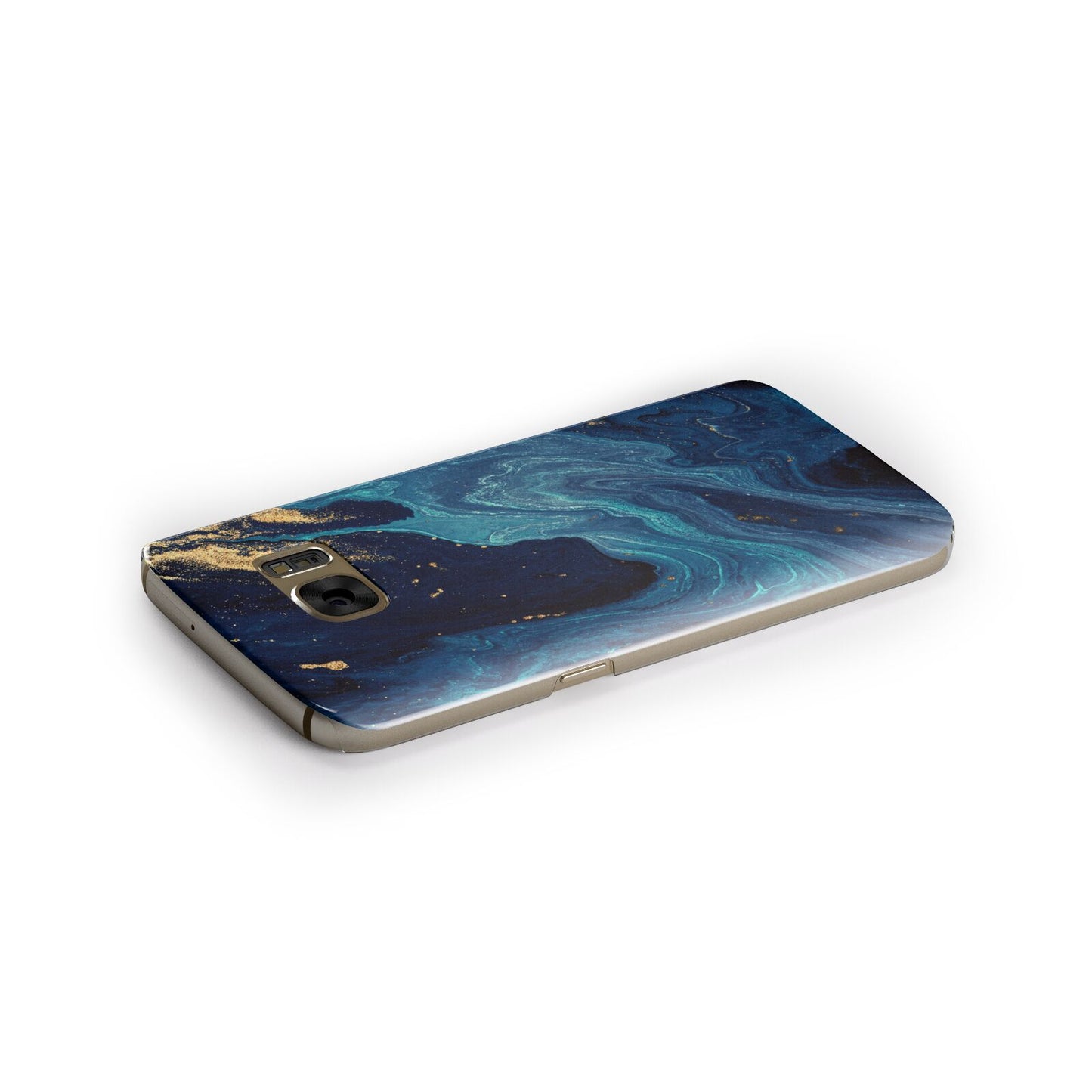 Blue Lagoon Marble Samsung Galaxy Case Side Close Up