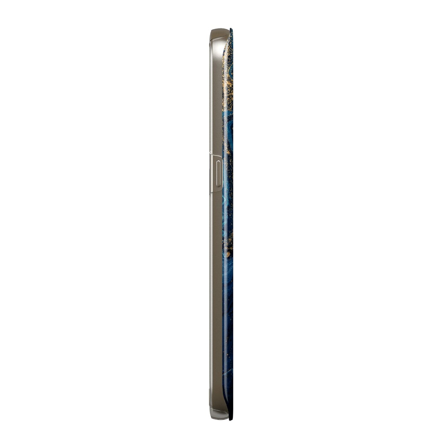 Blue Lagoon Marble Samsung Galaxy Case Side View