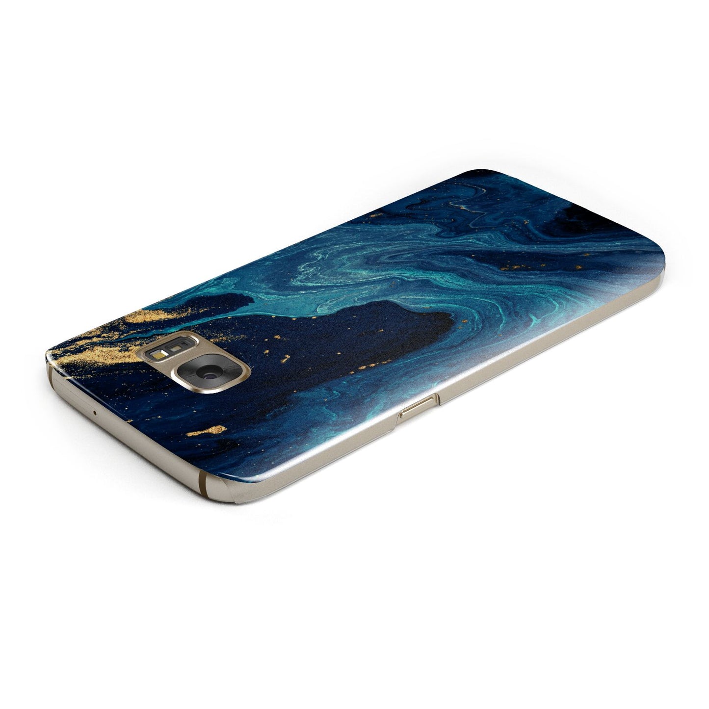 Blue Lagoon Marble Samsung Galaxy Case Top Cutout
