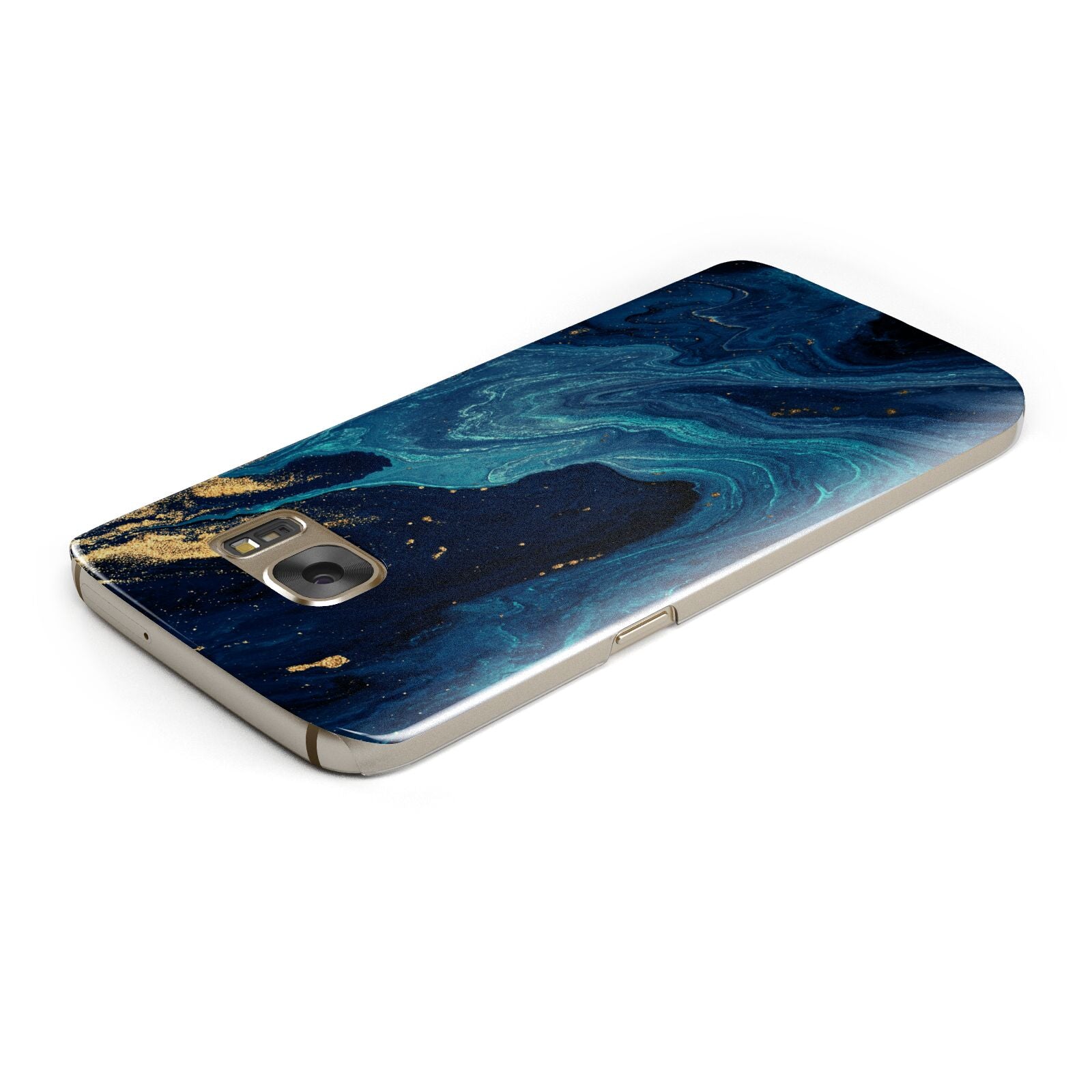 Blue Lagoon Marble Samsung Galaxy Case Top Cutout