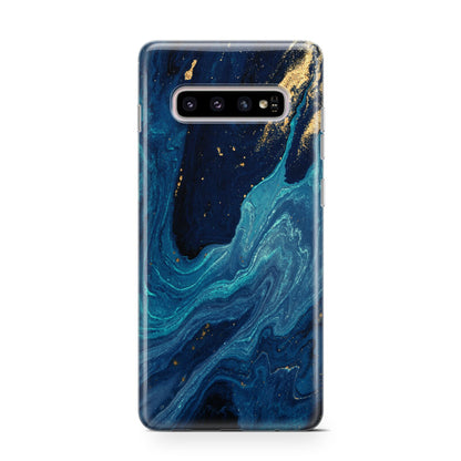 Blue Lagoon Marble Samsung Galaxy S10 Case