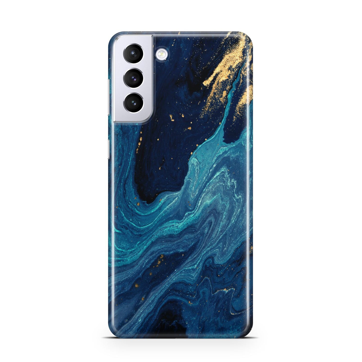Blue Lagoon Marble Samsung S21 Plus Phone Case