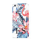 Blue Leaves Pink Flamingos Apple iPhone 5 Case