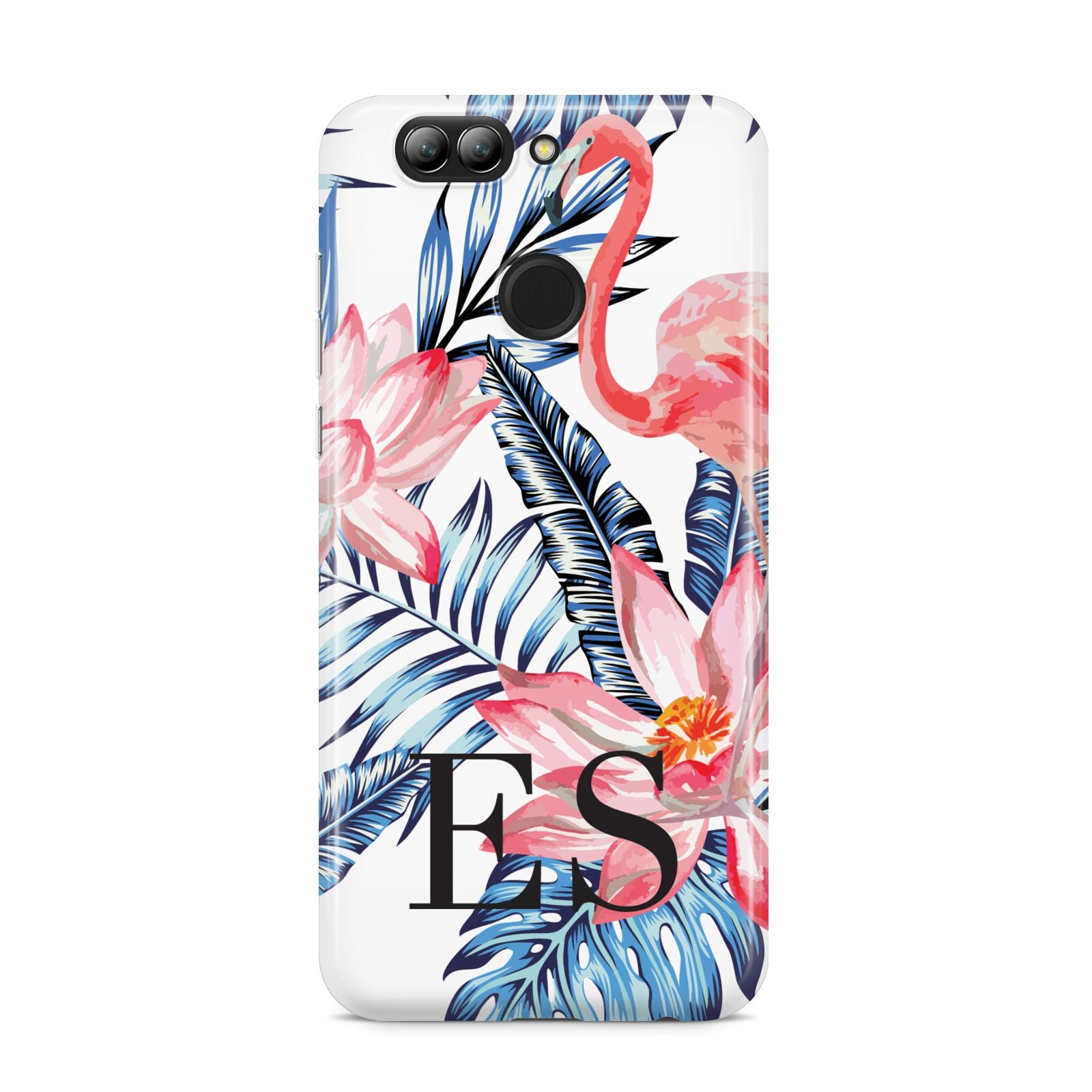 Blue Leaves Pink Flamingos Huawei Nova 2s Phone Case