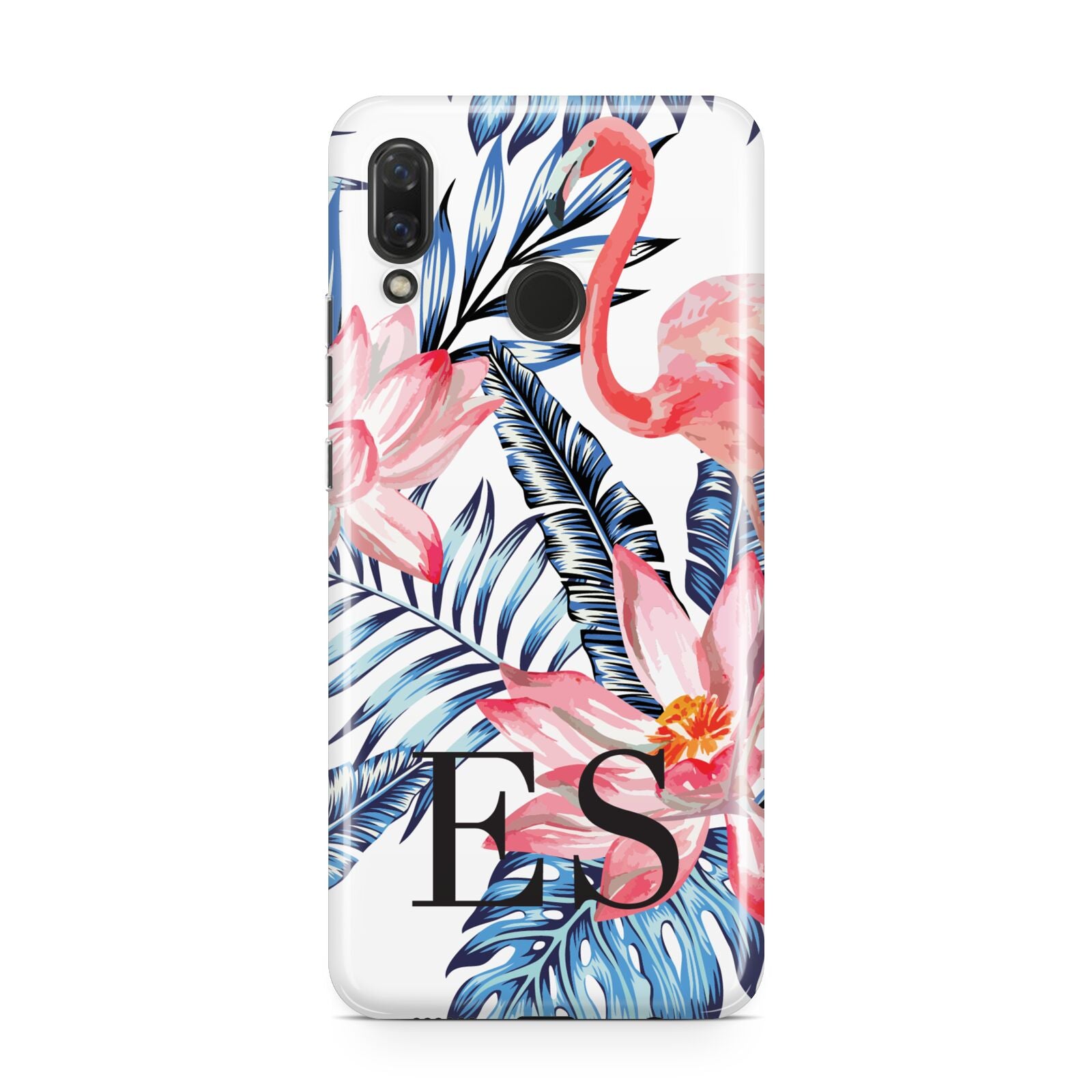 Blue Leaves Pink Flamingos Huawei Nova 3 Phone Case