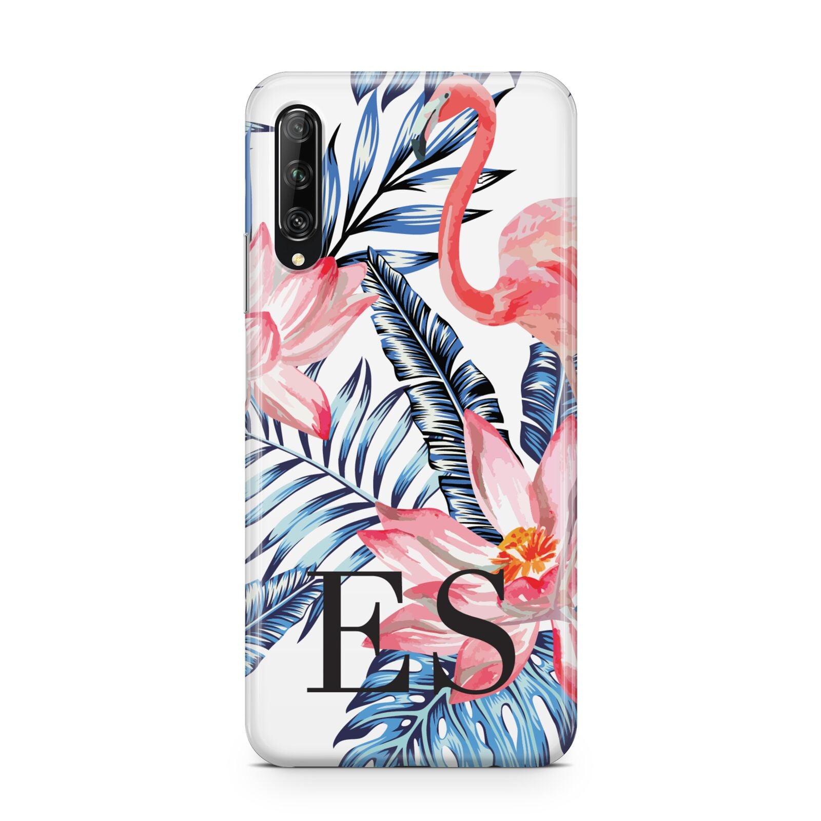 Blue Leaves Pink Flamingos Huawei P Smart Pro 2019