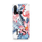 Blue Leaves Pink Flamingos Huawei P20 Lite 5G Phone Case