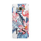 Blue Leaves Pink Flamingos Samsung Galaxy A8 Case