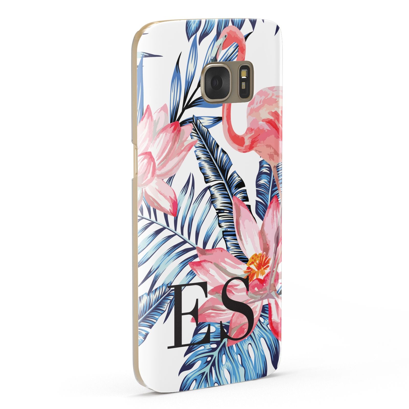 Blue Leaves Pink Flamingos Samsung Galaxy Case Fourty Five Degrees