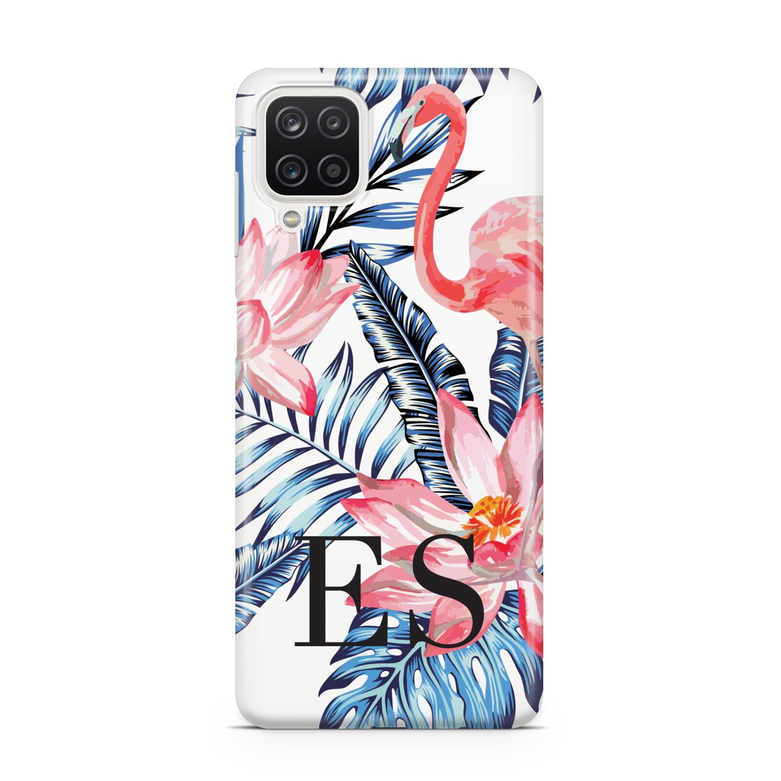 Blue Leaves Pink Flamingos Samsung M12 Case