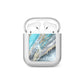 Blue Marble Custom Name AirPods Case