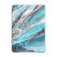 Blue Marble Custom Name Apple iPad Grey Case