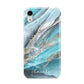 Blue Marble Custom Name Apple iPhone XR White 3D Tough Case