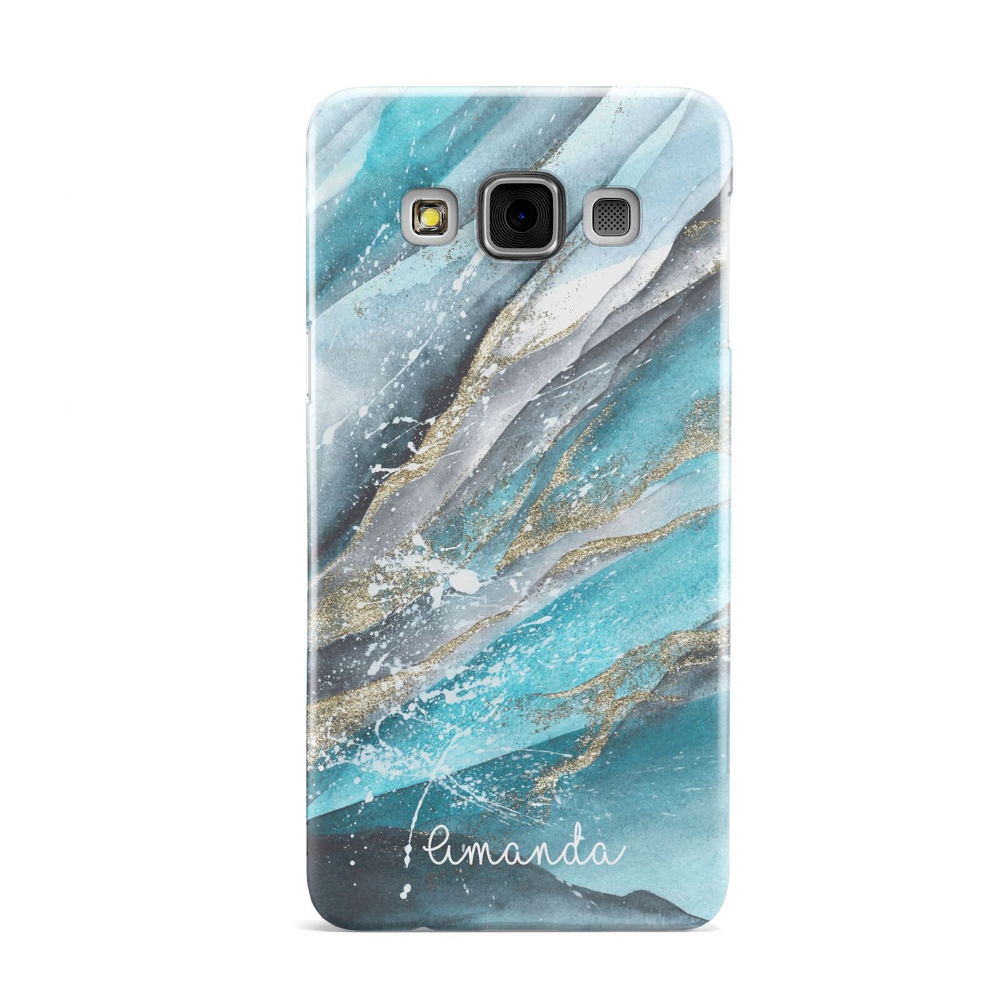 Blue Marble Custom Name Samsung Galaxy A3 Case