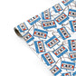 Blue Mixtape Custom Personalised Gift Wrap