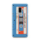 Blue Mixtape Custom Samsung Galaxy S9 Plus Case on Silver phone