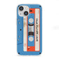Blue Mixtape Custom iPhone 13 Mini Clear Bumper Case