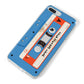 Blue Mixtape Custom iPhone 8 Plus Bumper Case on Silver iPhone Alternative Image