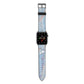 Blue Onyx Marble Apple Watch Strap with Space Grey Hardware