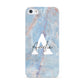 Blue Onyx Marble Apple iPhone 5 Case