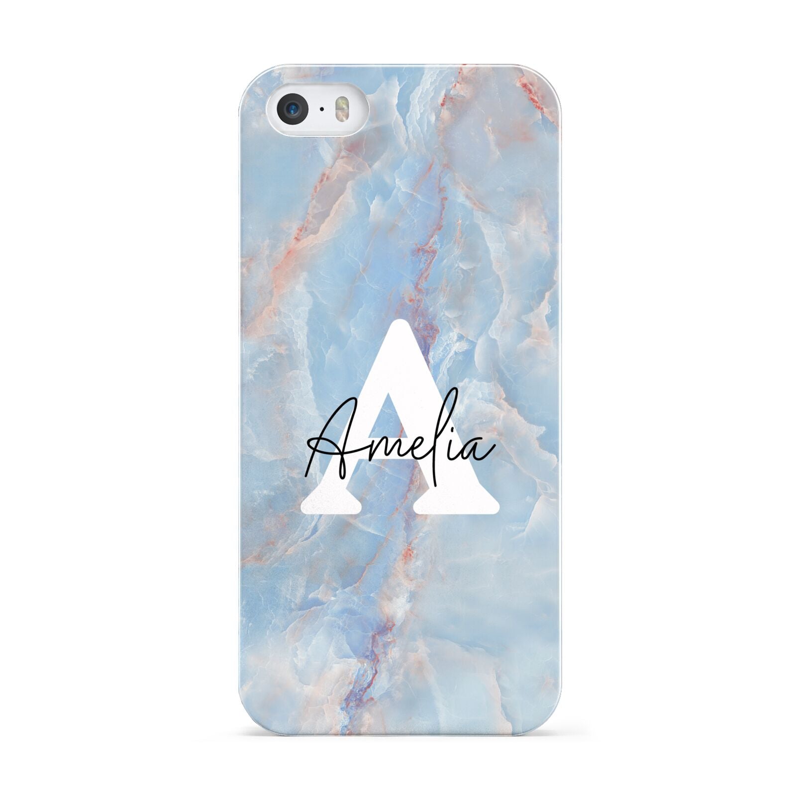 Blue Onyx Marble Apple iPhone 5 Case