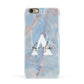 Blue Onyx Marble Apple iPhone 6 3D Snap Case
