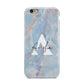 Blue Onyx Marble Apple iPhone 6 3D Tough Case