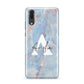 Blue Onyx Marble Huawei P20 Phone Case