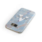 Blue Onyx Marble Samsung Galaxy Case Front Close Up