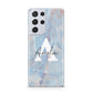 Blue Onyx Marble Samsung S21 Ultra Case