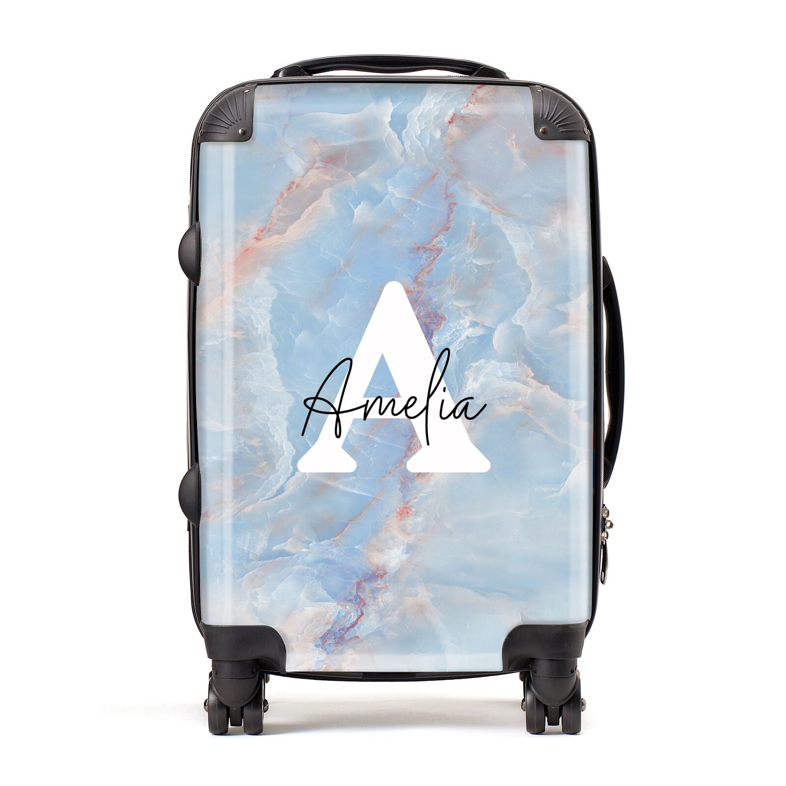 Blue Onyx Marble Suitcase