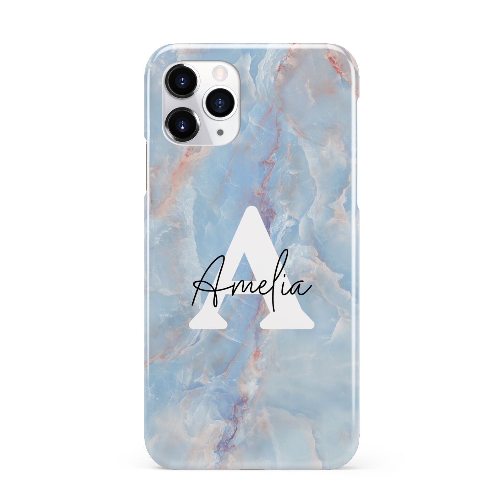 Blue Onyx Marble iPhone 11 Pro 3D Snap Case