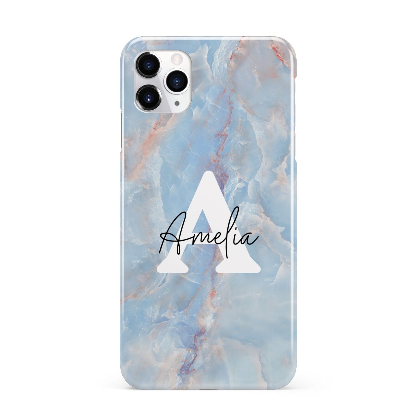 Blue Onyx Marble iPhone 11 Pro Max 3D Snap Case
