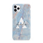 Blue Onyx Marble iPhone 11 Pro Max 3D Tough Case