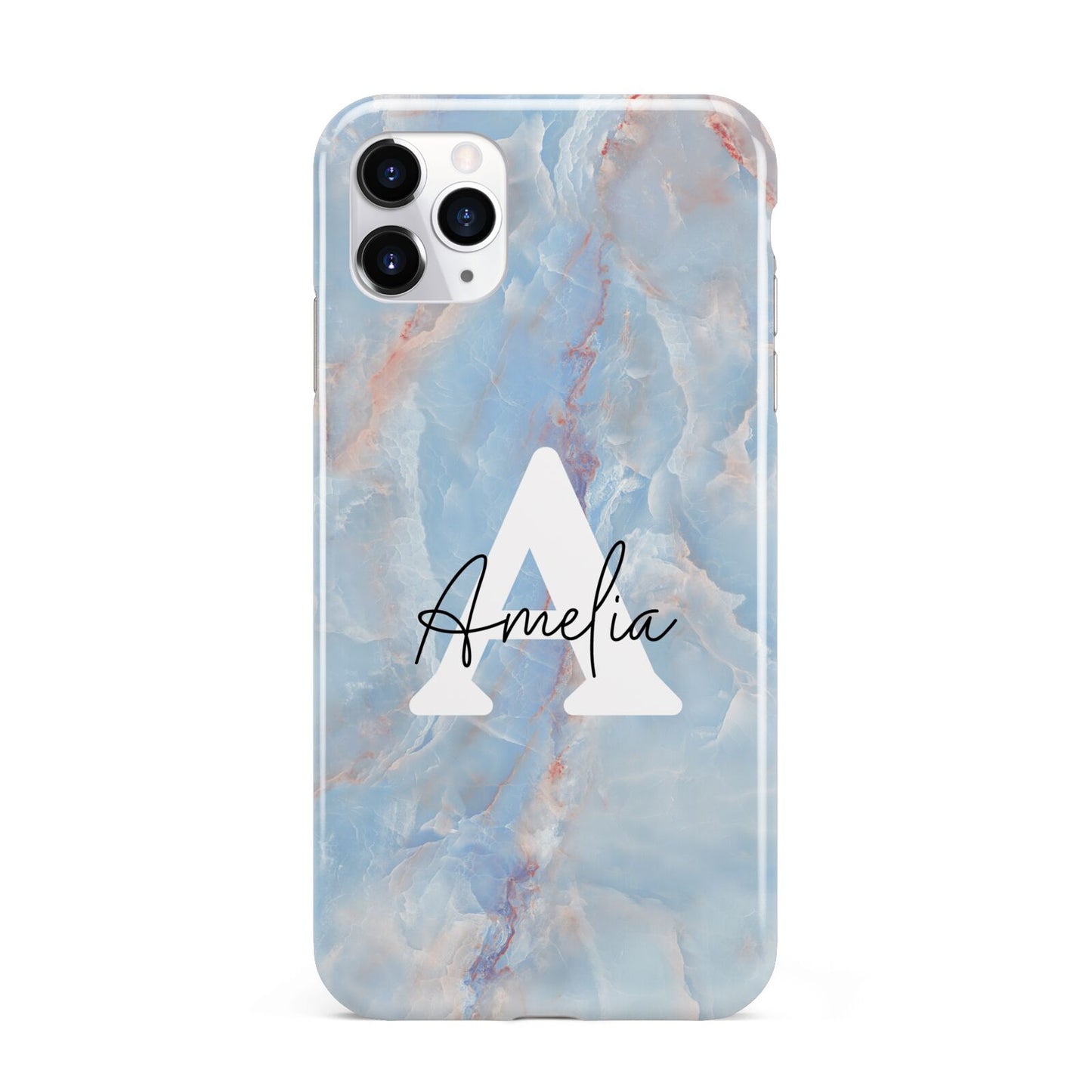 Blue Onyx Marble iPhone 11 Pro Max 3D Tough Case