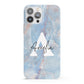 Blue Onyx Marble iPhone 13 Pro Max Full Wrap 3D Snap Case