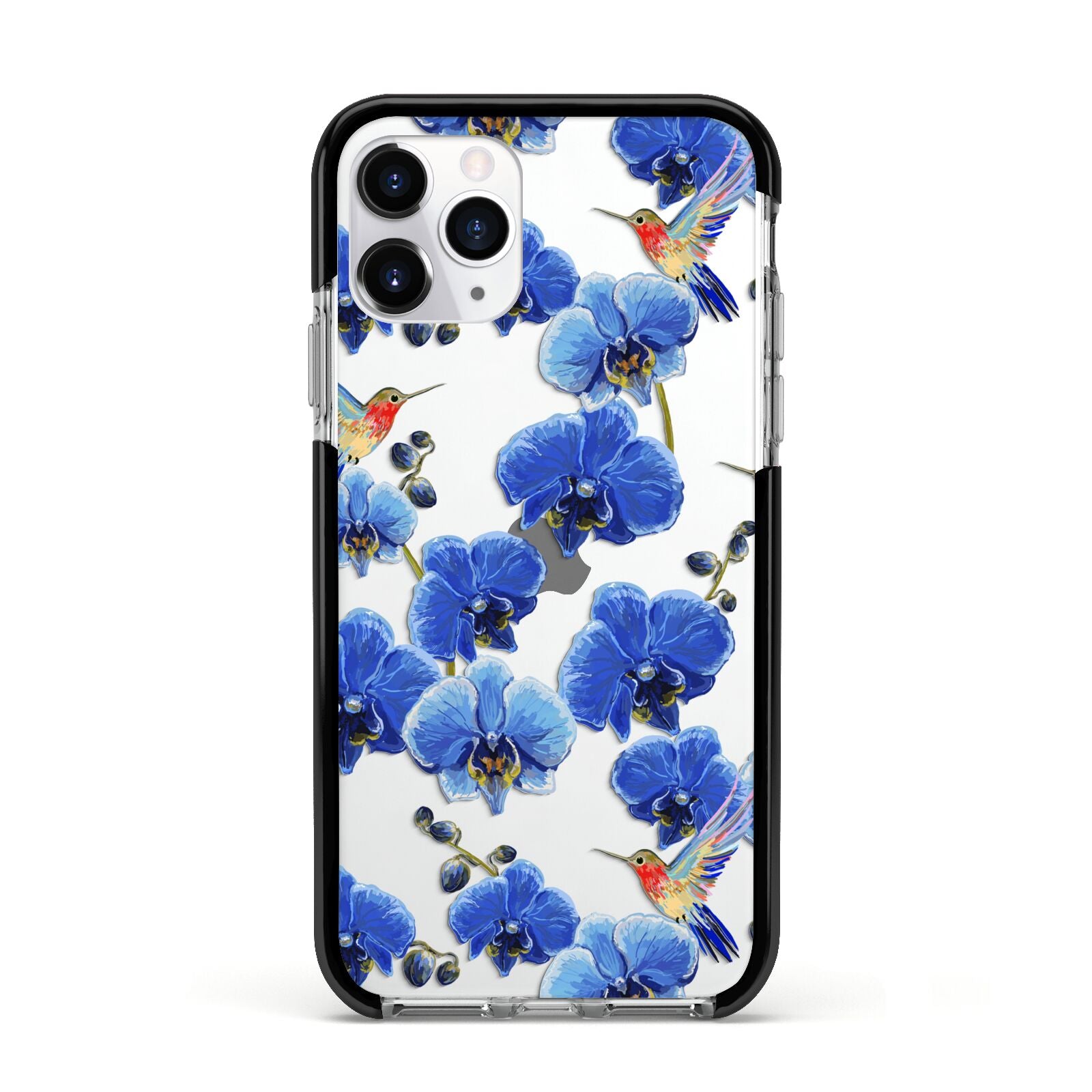 Blue Orchid Apple iPhone 11 Pro in Silver with Black Impact Case