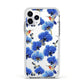 Blue Orchid Apple iPhone 11 Pro in Silver with White Impact Case